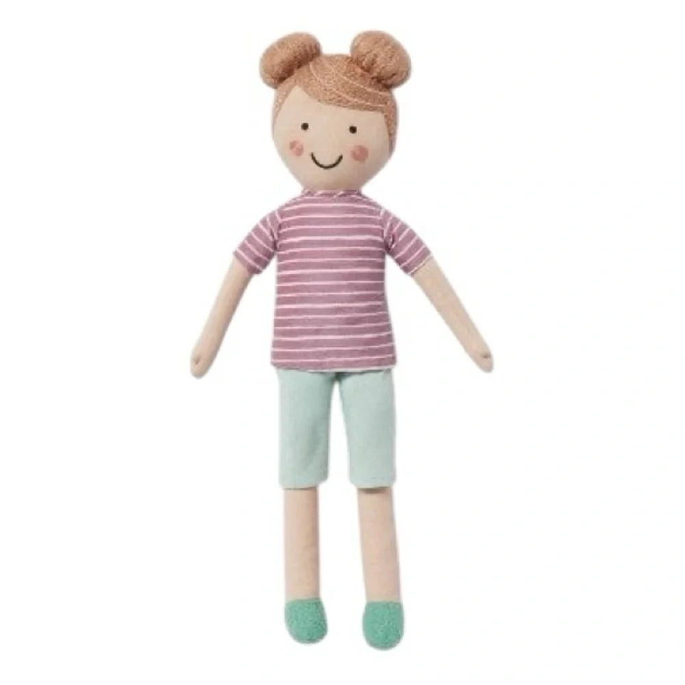 Pillowfort 20” Striped Purple and Green Plush Doll